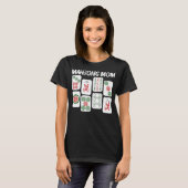 Funny Mahjong Geschenk für Mama Mutter Kinderspiel T-Shirt (Vorne ganz)