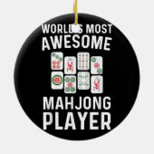 Funny Mahjong Geschenk für Männer Frauen Spiel Lov Keramik Ornament (Hinten)
