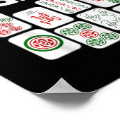 Funny Mahjong Geschenk für Männer Frauen Spiel Lov Poster (Ecke)