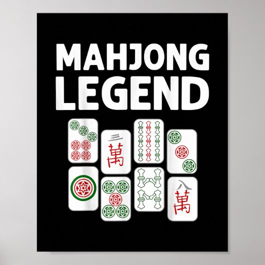 Funny Mahjong Geschenk für Männer Frauen Spiel Lov Poster (Vorne)