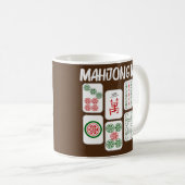 Funny Mahjong Gift For Mom Mother Til Game Lover Kaffeetasse (VorderseiteRechts)