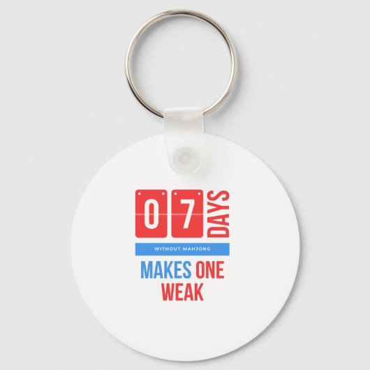 Funny Mahjong Hobby Schlüsselanhänger (Vorderseite)
