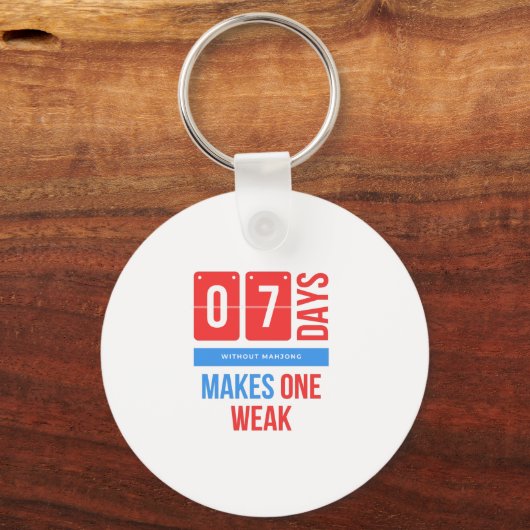 Funny Mahjong Hobby Schlüsselanhänger (Vorderseite)
