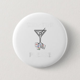 Funny Mahjong Mah-tini Schwanz Joke Mahjong Button