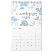 Funny Mahjong Quotes 2024 Kalender (Jan 2027)