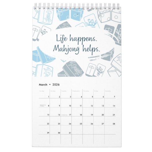 Funny Mahjong Quotes 2024 Kalender (Mär 2026)