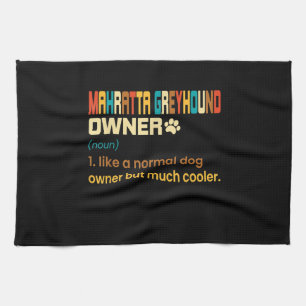 Funny Mahratta Greyhound Vintag Retro Dog Mama Vat Geschirrtuch