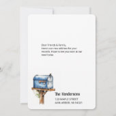 Funny Mail Carrier Bewegungs-Announcement-Karten (Rückseite)