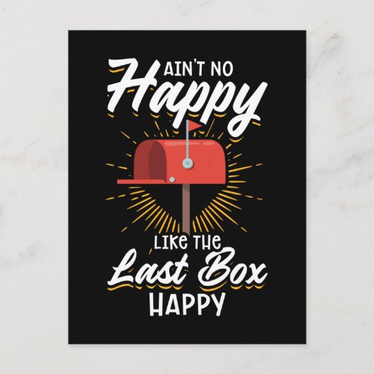 Funny Mail Carrier Postal Worker Mailman Postkarte (Vorderseite)