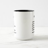 Funny Mail Clerk Definition Geschenke für Männer F Tasse (Zentrum)