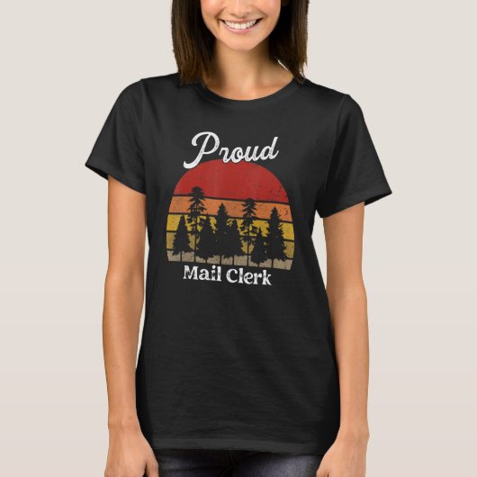 Funny Mail Clerk Shirts Job Title Professions_1 (Vorderseite)
