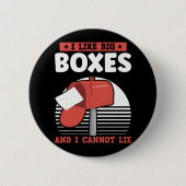 Funny Mailman Postal Worker Mail Carrier Button (Vorderseite)