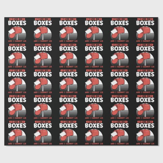 Funny Mailman Postal Worker Mail Carrier Geschenkpapier (Flach)