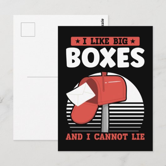 Funny Mailman Postal Worker Mail Carrier Postkarte (Vorne/Hinten)