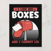 Funny Mailman Postal Worker Mail Carrier Postkarte (Vorderseite)