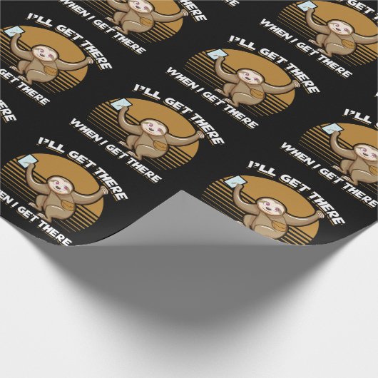 Funny Mailman Sloth Postal Worker Geschenkpapier (Ecke)