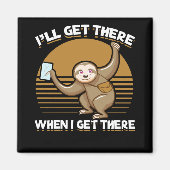 Funny Mailman Sloth Postal Worker Magnet (Vorne)