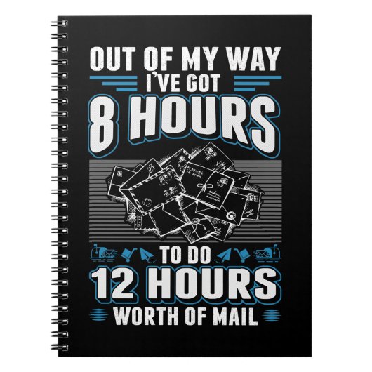 Funny Mailman Spaß Stressful Mail Carrier Job Notizblock (Vorderseite)