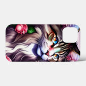 Funny Maine Coon Cat Face Case-Mate iPhone Hülle (Rückseite (Horizontal))