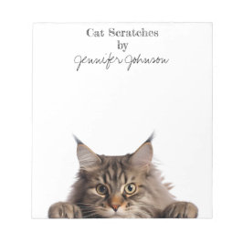 Funny Maine Coon Cat Notepad Notizblock
