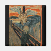 Funny Maine Coon Cat The Scree Magnet (Vorne)