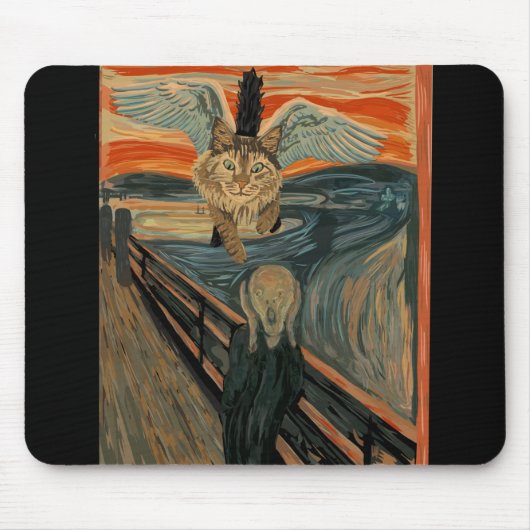 Funny Maine Coon Cat The Scree Mousepad (Vorne)