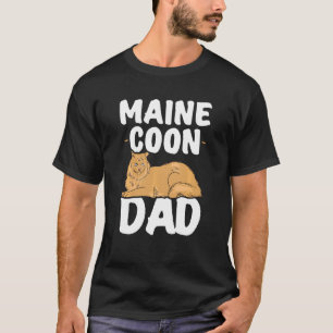 Funny Maine Coon Lover Grafik für Vater und Männer T-Shirt