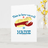 Funny Maine Humster Roll Karte (Gelbe Blume)