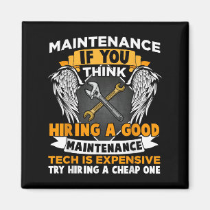 Funny Maintenance Tech Graphic Mechanic Vater Tech Magnet
