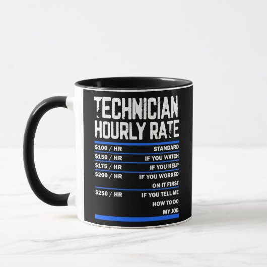 Funny Maintenance Technician for Techy Person Men Tasse (Links)