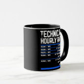 Funny Maintenance Technician for Techy Person Men Tasse (VorderseiteRechts)