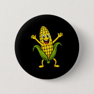 Funny Mais Design für Männer Frauen Zuckermais auf Button