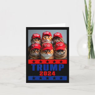 Funny Make Cats Rette wieder Trump US-Präsident El Karte
