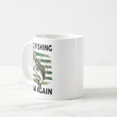 Funny Make Fishing Great Again Camo B Fish America Kaffeetasse (Vorderseite Links)