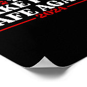 Funny Make Pets Safe Again 2024  Poster (Ecke)