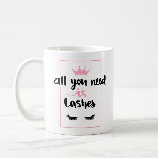 Funny Makeup Artist Lashes Kaffeetasse (Links)
