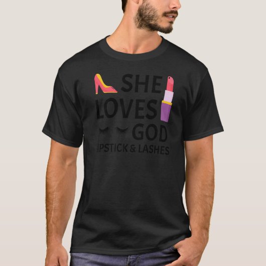 Funny Makeup Lipstick: Spielspazierweg T-Shirt (Vorderseite)