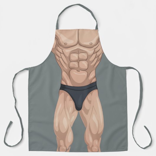 Funny Male Body Builder Schürze (Vorderseite)
