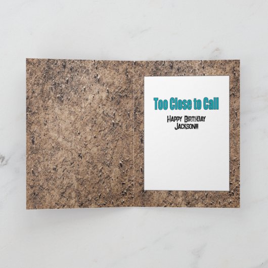 Funny Male Cartoon älter als Dirt Birthday Karte (Innenseite)