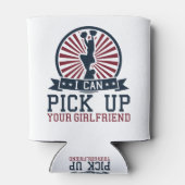 Funny Male Cheerleader Ich hole deine Freundin ab Dosenkühler (Rückseite)