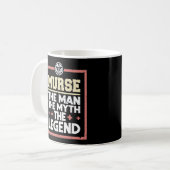Funny Male Nurse Murse. Der Mann. Der Mythos Das Kaffeetasse (Vorderseite Links)