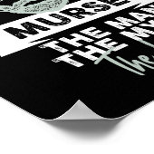 Funny Male Nurse Murse. Der Mann. Der Mythos Das Poster (Ecke)