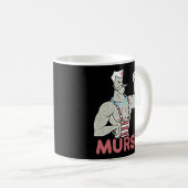Funny Male Nurse Murse Kaffeetasse (VorderseiteRechts)
