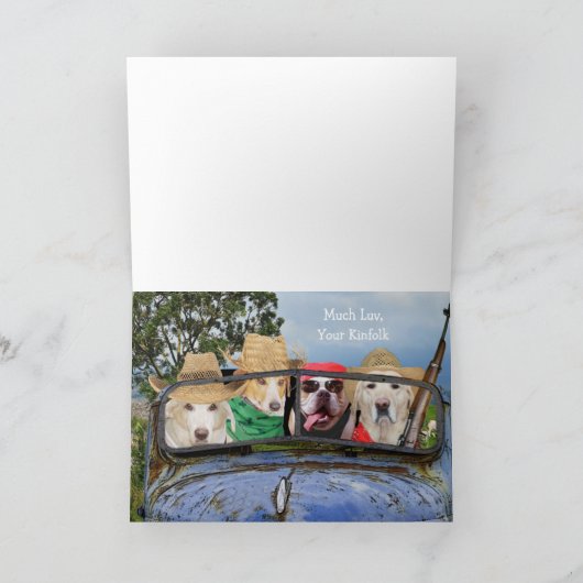 Funny Male Relative Birthday Karte (Innenseite)