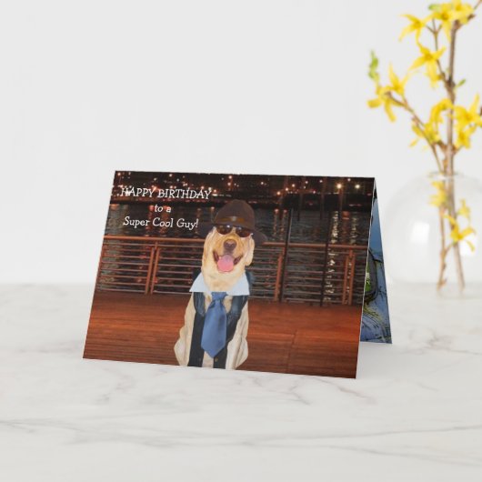 Funny Male Relative Birthday Karte (Gelbe Blume)