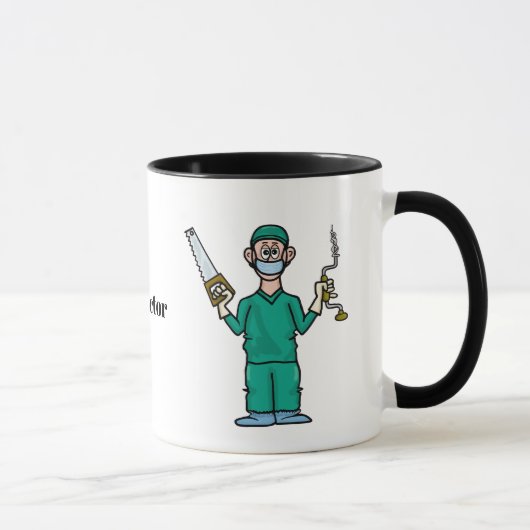 Funny Male Surgeon Coffee Tasse (Rechts)