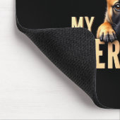 Funny Malinois Puppy My Therast Belgian Shepherd D Mousepad (Ecke)