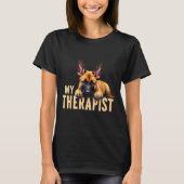 Funny Malinois Puppy My Therast Belgian Shepherd D T-Shirt (Vorderseite)