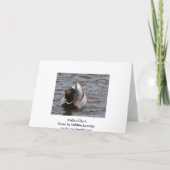 Funny Mallard Duck Birthday Card Karte (Rückseite)
