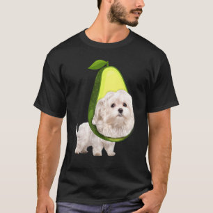 Funny Maltese Avocado Niedlich Halloween Costume T-Shirt